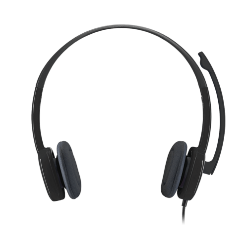Logitech H151 Stereo Noise-Canceling Computer Headphone Headset 3.5mm Over-Ear Earphone