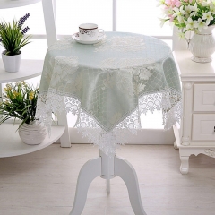 Small Fresh Rural Style Tablecloth Round Square Coffee Table Tablecloth Lace Multi-purpose Household Dustproof Decorative Cloth