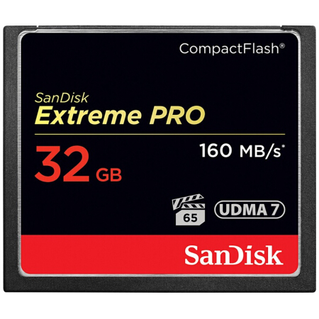 SanDisk CF (CompactFlash) Memory Card UDMA7 4K Extreme Ultra Speed Edition Read Speed 160MB/s Write Speed 150MB/s  32G 64G 128G 256G