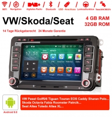 7 Inch 2 Din Android 9.0 Car Radio / Multimedia 4GB RAM 32GB ROM  Für VW GOLF JETTA POLO TOURAN PASSAT B6 mit GPS stereo radio usb WIFI