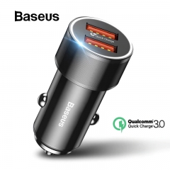 Baseus 36W Dual USB Quick Charge QC 3.0 Car Charger USB Type-C PD Fast Charger