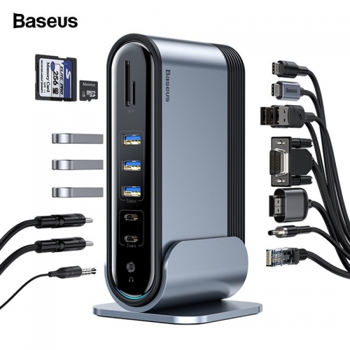 Baseus 16-en-1 poste de travail HUB Multifonctionnel Type-C Adapte