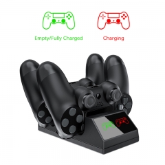 PS4 Chargeur de manette Station de charge USB avec lumière LED Pour manette sans fil Sony Playstation 4 / PS4 / Pro / Slim