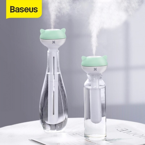 Baseus portable Humidificateur Diffuseur d'arôme pour le bureau à domicile Conteneur illimité Humidificateur d'air Humidificador avec veilleuse LED