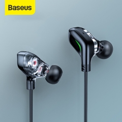 Baseus GAMO C18 Type C Gaming Earphone with RGB Light Earhook Wired In-ear Bass Stereo Earphones for PS4 PC Computer Gamer