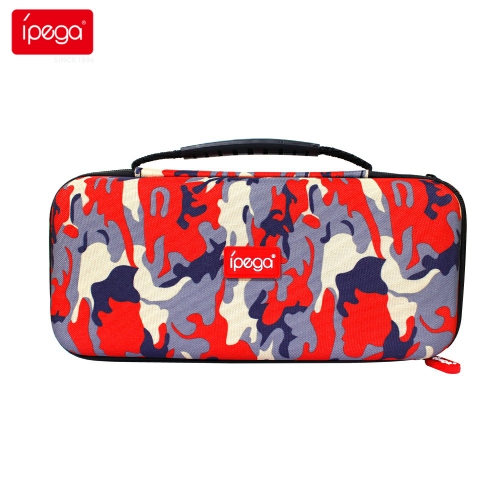 ipega PG-SW015 Boîtier de protection pour la console jeu Nintendo Switch Boîtier dur EVA imperméable à l'eau Boîtier de protection camouflage des main