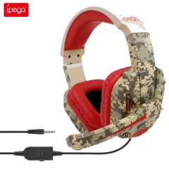 ipega PG-R005 Casque de jeu Casque de jeu avec annulation du bruit stéréo Casque jeu avec câble de 3,5 m pour Nintendo Switch Lite PS4 PC XBOX One 360