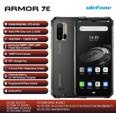 Ulefone Armor 7E Téléphone portable robuste Helio P90 4Go +128Go smartphone 2.4G / 5G WiFi étanche IP68 Android 9.0 NFC / 48MP