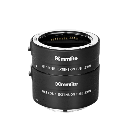 Commlite CM-MET-EOS R compatible Tube d'extension macro automatique avec les appareils photo et objectifs à monture Canon EOS R