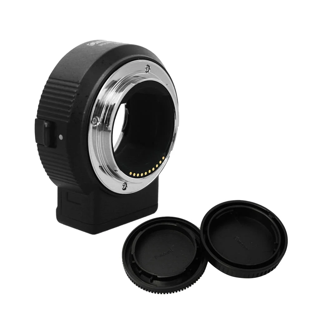 Commlite ENF-E1 Electric Lens Mount Adapter Ring AF Auto Focus VR Adjustable Aperture Exposure for Nikon F-Mount Lens for Sony E-Mount Camera
