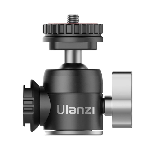 Ulanzi U-60 Mini rotule entièrement en métal avec double microphone d'extension de chaussures froides