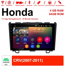 9 Zoll Android 10.0 Autoradio / Multimedia 4GB RAM 64GB ROM Für Honda CRV Mit WiFi NAVI Bluetooth USB