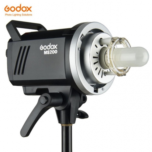 Godox MS200 200W GN53 2.4G 2.4G Récepteur sans fil intégré Flash de studio léger, compact et durable avec support Bowens