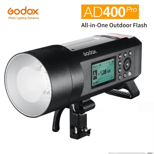 Godox AD400 Pro WITSTRO lampe de poche extérieure tout-en-un AD400Pro batterie Li-on TTL HSS avec système X sans fil 2.4G intégré
