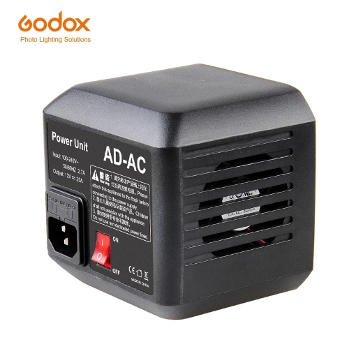 Adaptateur de source d'alimentation ca Godox AD-AC avec câble pour AD600B AD600BM AD600M AD600 SLB60W SLB60Y