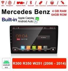 9 Zoll Android 10.0 Autoradio / Multimedia 4GB RAM 64GB ROM Für Mercedes BENZ R300 R350 W251 2006 - 2014 Mit DSP Built-in Carplay Android Auto