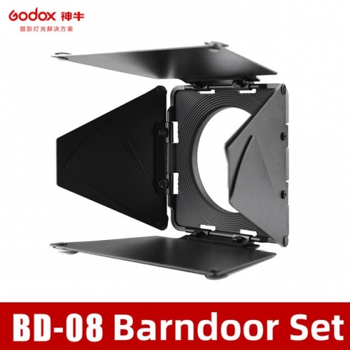 Godox SA-08 barn door for S30 for precise control of the light beam.