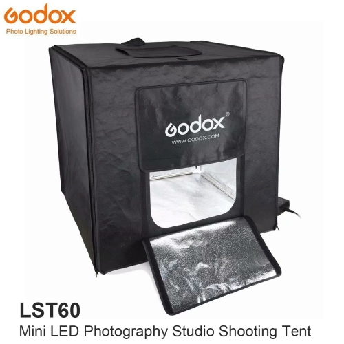Godox LST60 Mini LED Photography Studio Shooting Tent 60 * 60 * 60cm 3PCS LED lamp tape Power 60W 15000 ~ 19000 Lumens with Carrying Bag