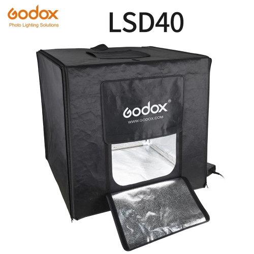 Godox LSD40 40 * 40 cm LED Photo Studio Softbox Tente Portable Shooting Light Soft Box Avec Adaptateur AC pour Bijoux Jouets Shoting