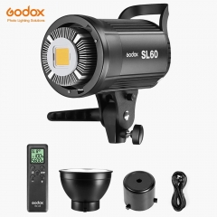Godox LED Video Light SL-60Y SL60W 33000K Yellow Version Video Light Continuous Light Bowens Bracket for Studio Video Recording