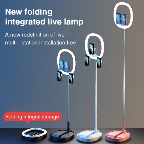Foldable portable LED ring light lamp ring lamp bicolor with 7200mAh built-in battery for video live lamp beauty lights