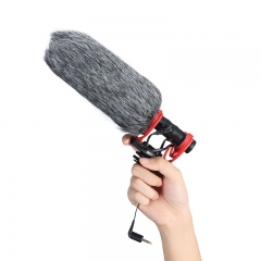 SAIREN A1 pull coupe-vent pour Q3 / divinité D3 Pro Interview Microphone couverture de fourrure pull coupe-vent caméra couverture de micro extérieur