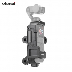 Ulanzi OP-7 Multifonctionnel Vlog Etui étendu pour DJI Osmo Pocket avec microphone Montage à griffe froide 1/4 "Montage à vis 3 Adaptateur de caméra