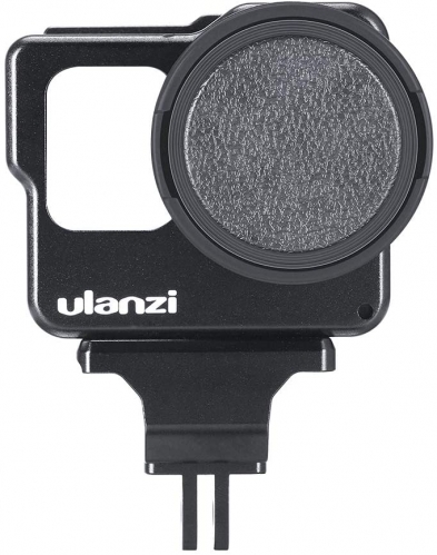 ULANZI V3 Camera Cage with 2 Cold Shoes 52mm Filter Interface Compatible with GoPro Hero 7/6/5