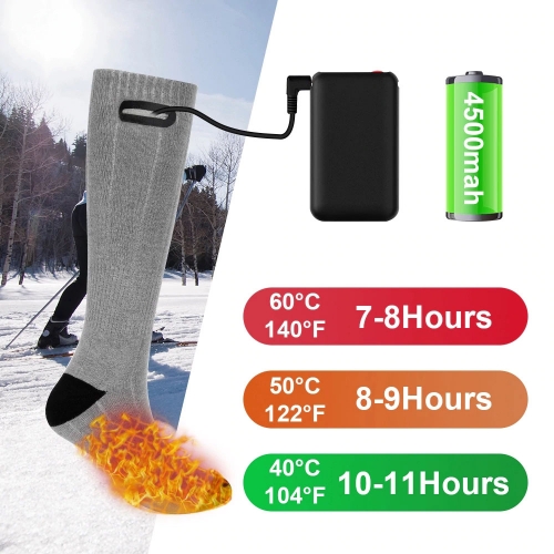 Heating Sock Three Modes Elastic Comfortable Waterproof Electric Warm Socks Set