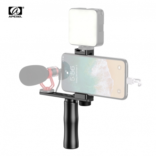 APEXEL APL-VG01 Smartphone vidéo plate-forme de cinéaste poignée de poignée