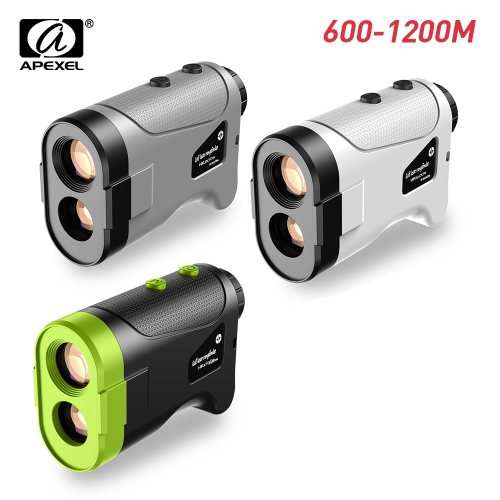 APEXEL 600M 800M 1200M Golf Laser Rangefinder Mini Golf Slope Set Mode Sport Laser Distance Meter Rangefinder for Hunting