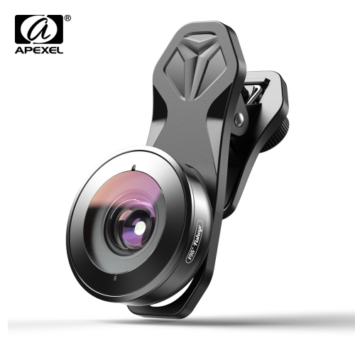 APEXEL HD 195 degrés fish eye fisheye lentes 4k lentilles de caméra de téléphone lentille mobile de haute qualité pour iPhone 7 8 X téléphone Xiaomi