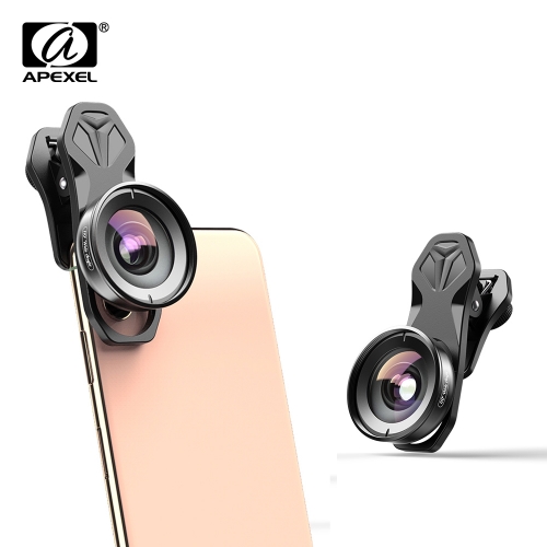 APEXEL HD 110 degrés 4K objectif grand angle HD kit d'objectif de téléphone pour appareil photo pour iPhonex Samsung S9 tout smartphone