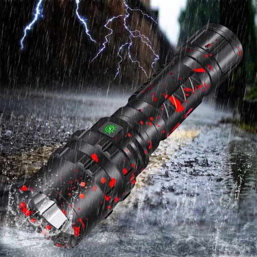 XANES 3320 P50 XHP50 1800Lumens USB Rechargeable LED Flashlight with 26650 Battery - Camouflage