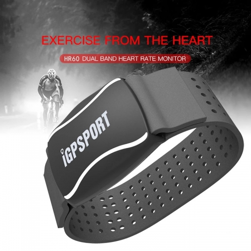 Moniteur de fréquence cardiaque photoélectrique bras IGPSPORT avertissement de lumière LED HR60 moniteur HR Support ordinateur de vélo application mob