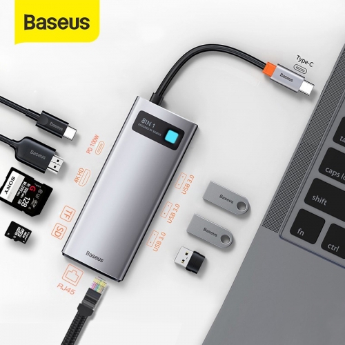 Baseus Metal Gleam Series Multifunctional Type-C HUB Docking Station