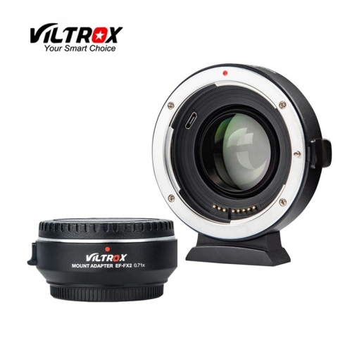 Viltrox EF-FX2 Auto Focus 0.71X Reducer Speed Booster AF Lens Adapter Bracket for Canon EF Lens Fuji X-Mount Mirrorless Camera