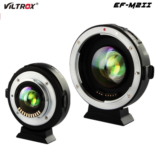 VILTROX EF-M2II autofocus lens adapter 0.71x focal reducer booster adapter for Canon EF mount lenses on M43 cameras