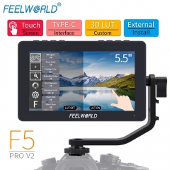 FEELWORLD F5 Pro V2 5.5 inch on DSLR Camera Field Monitor Touchscreen 3D LUT FHD1920 1080 4K HDMI video Focus Assist for Gimbal