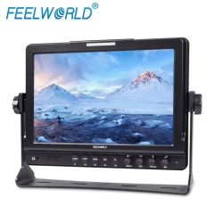 Feelworld FW1018SPV1 Moniteur de terrain de 10,1 pouces avec histogramme IPS 3G-SDI HDMI Photographie Studio Caméra Moniteur externe supérieur