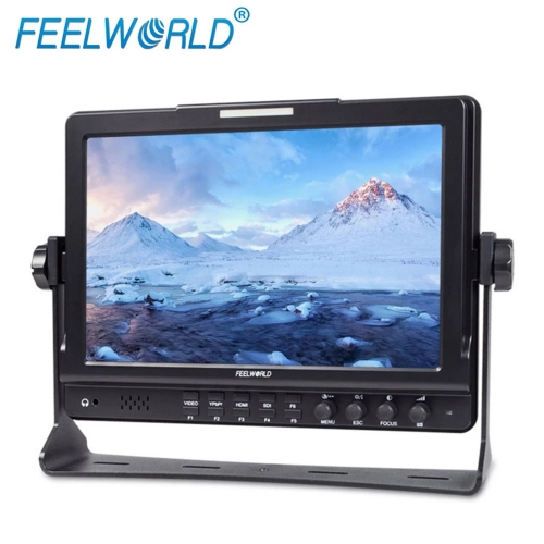 Feelworld FW1018SPV1 Moniteur de terrain de 10,1 pouces avec histogramme IPS 3G-SDI HDMI Photographie Studio Caméra Moniteur externe supérieur