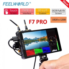 FEELWORLD F7 Pro 7 Zoll 4K Monitor auf Kamera DSLR Feld Monitor 3D LUT Touchscreen IPS HDR 50/60Hz 1920x1200 Video Kameras