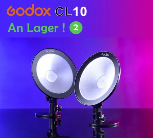 Godox CL10 10W LED multicolore Webcasting Prise en charge de l'application de lumière ambiante