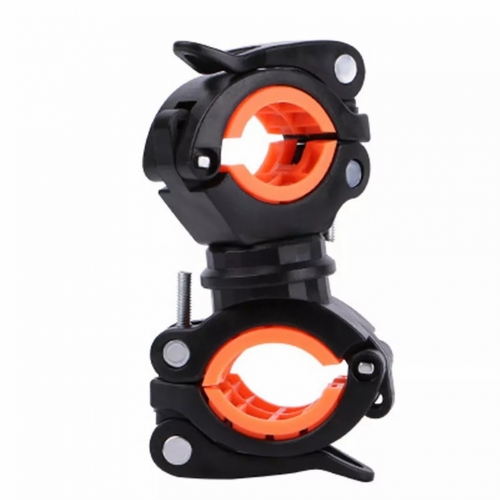 Rotate Bicycle Light Holder Universal MTB Road Bike Flashlight Clip Mount Double Holder LED Front Head Lamp Mount