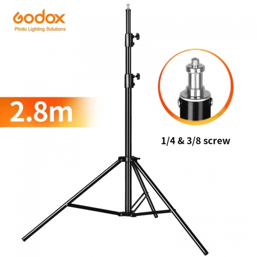 Godox 280cm 2.8m Heavy Duty Video Studio Light Tripod Support Stand For Softbox Lamp Holder LED Light Flash with 1/4 "Screw