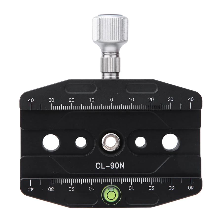 CL-90N Aluminum Alloy Quick Release Plate Clamp CNC Machining for Tripod Monopod Compatible for ALS RRS accessories