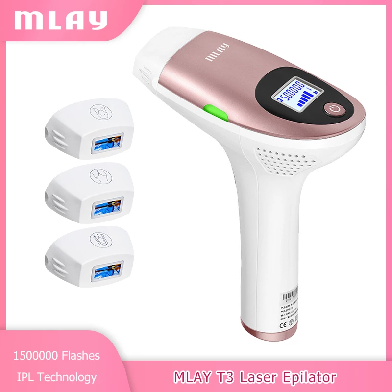 MLAY T3 IPL Laser Epilator Laser Hair Removal Device With 500000 Shots Home Use Depilador For Women Laser Hair Removal