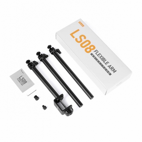 VIJIM LS08 Desktop Streaming Flexible Arm Extension Pole Stick Bracket Broadcast Boom Arm Desk Lights Stick Detachable Ball Head