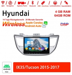 10.1 Zoll Android 12.0 Autoradio / Multimedia 4GB RAM 64GB ROM Für Hyundai IX35/Tucson 2015-2017 Built-in Carplay / Android Auto