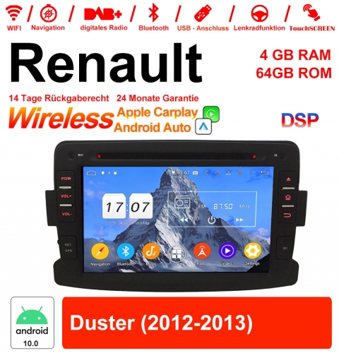7 pouces Android 12.0 autoradio / multimédia 4 Go de RAM 64 Go de ROM pour RENAULT Duster avec WiFi NAVI Bluetooth USB